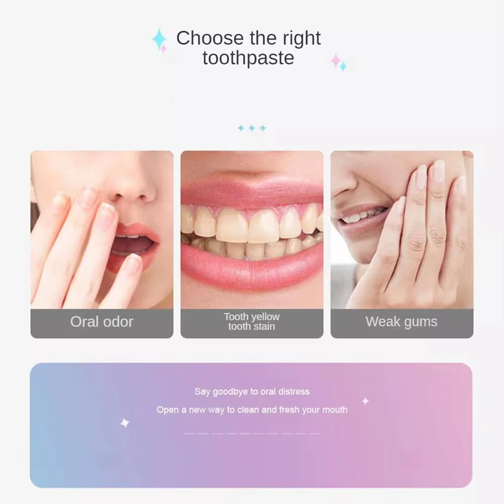 100G Dazzling White Toothpaste Fresh Breath Niacinamide Toothpaste Whitening Remove Breath to Remove Tooth to Bad Stains