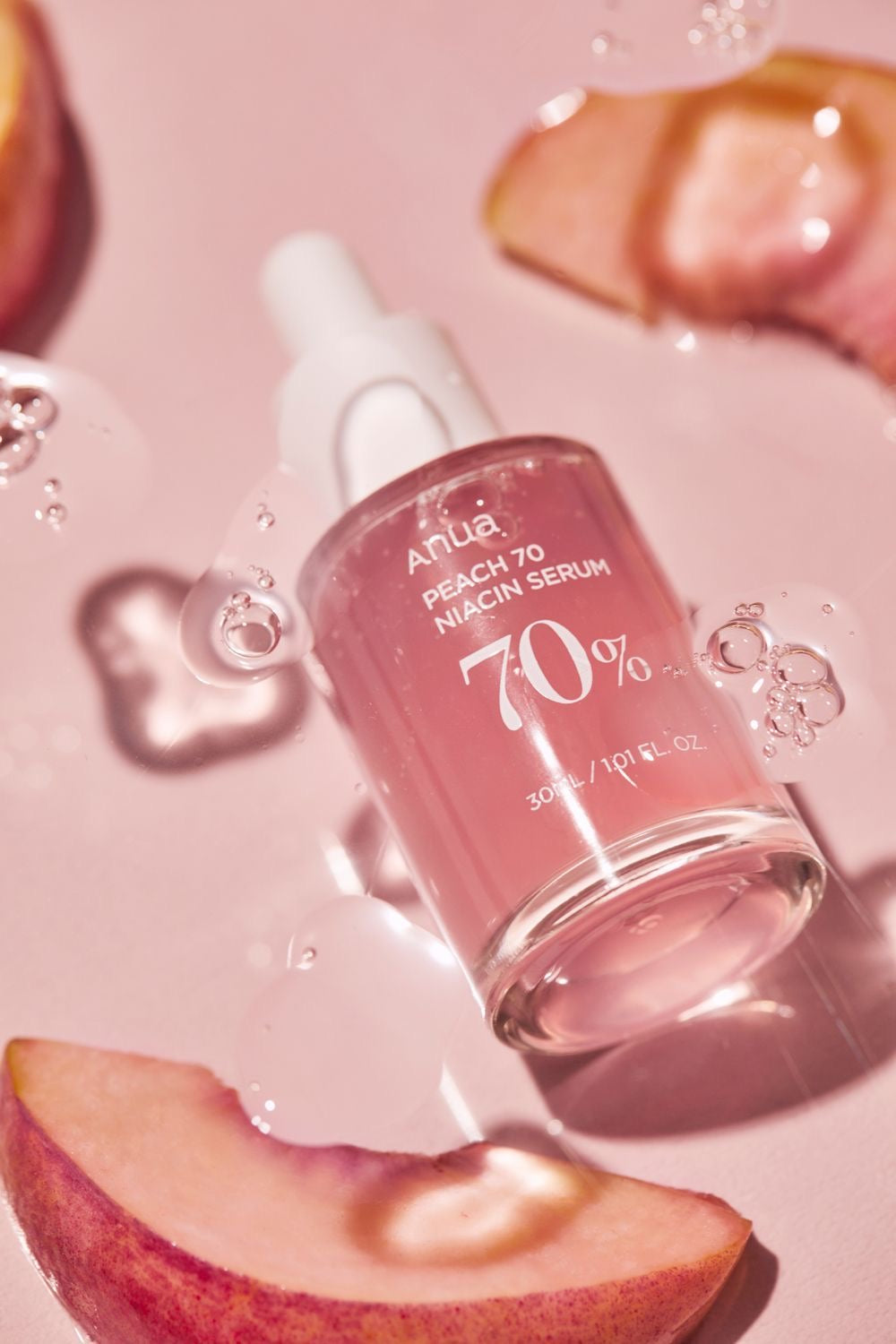 Anua Peach 70 Niacinamide Serum 30Ml, Moisturizing Facial Serum, Daily Cleansing Beauty, Korean Skincare