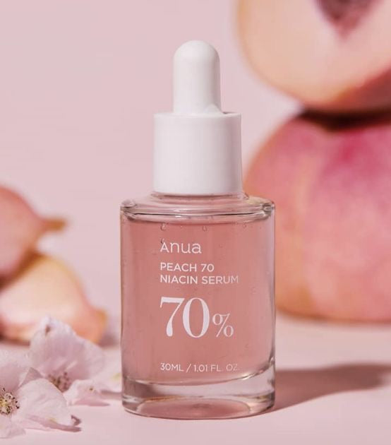 Anua Peach 70 Niacinamide Serum 30Ml, Moisturizing Facial Serum, Daily Cleansing Beauty, Korean Skincare