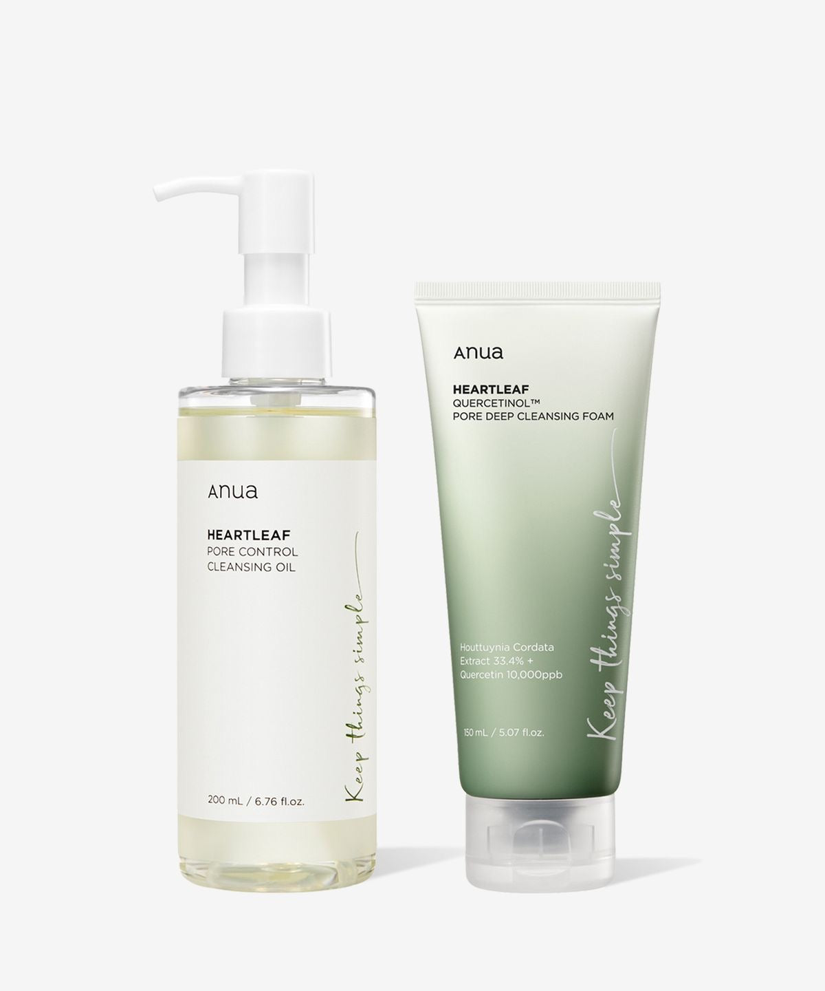 Korean Anua Skin Care Set Heartleaf 77% Toner Deep Cleansing Oil Remove Cosmetic Face Cleanser Skincare Products Original